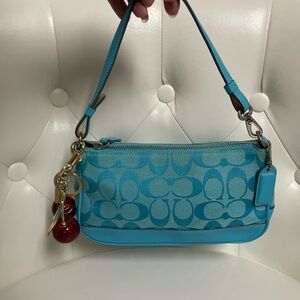 Coach Blue Signature Purse